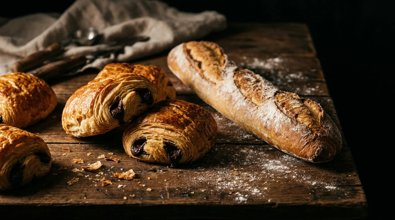 La devanture et les pains de La Corbeille Dorée