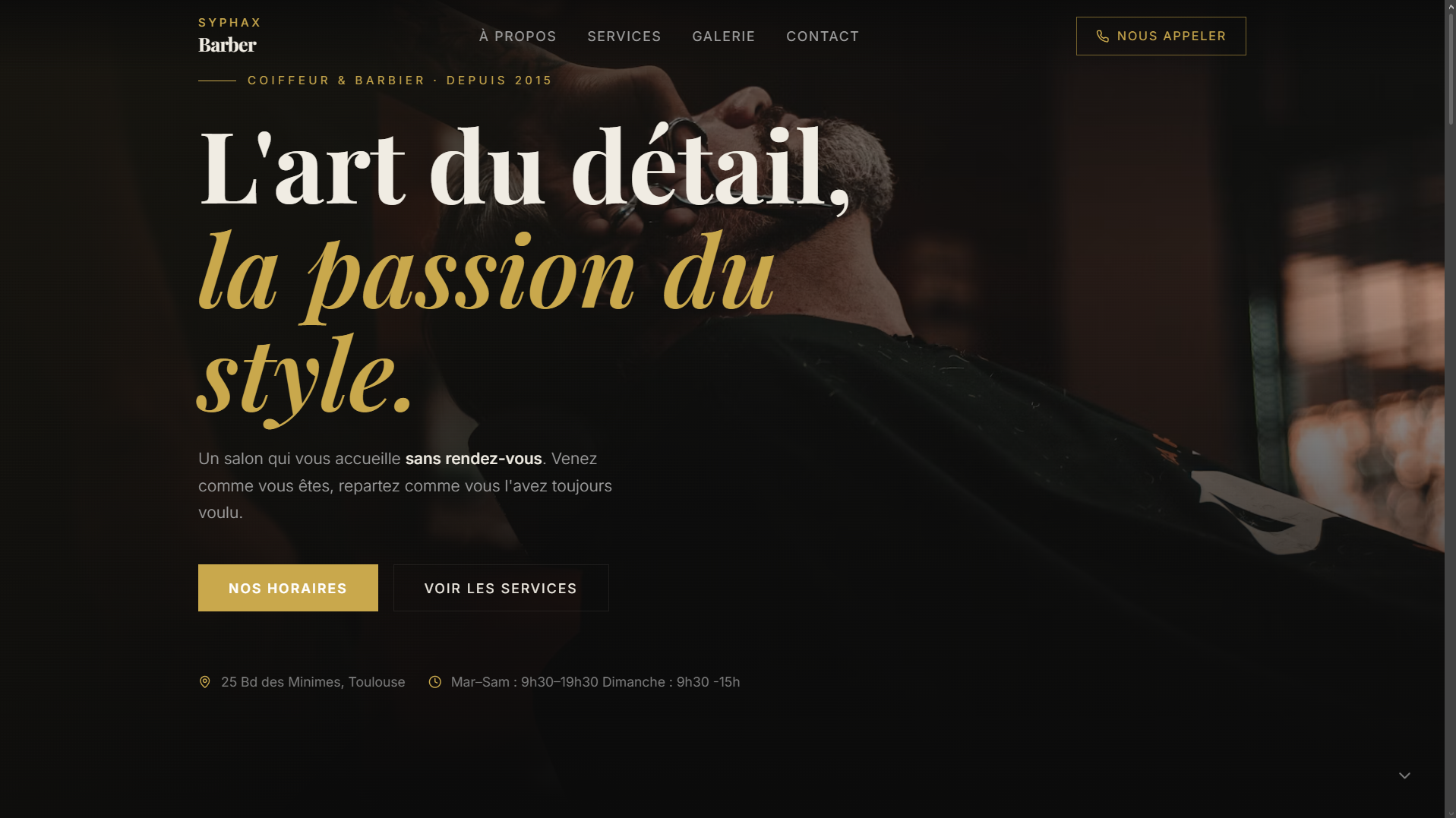 Accueil Barbier